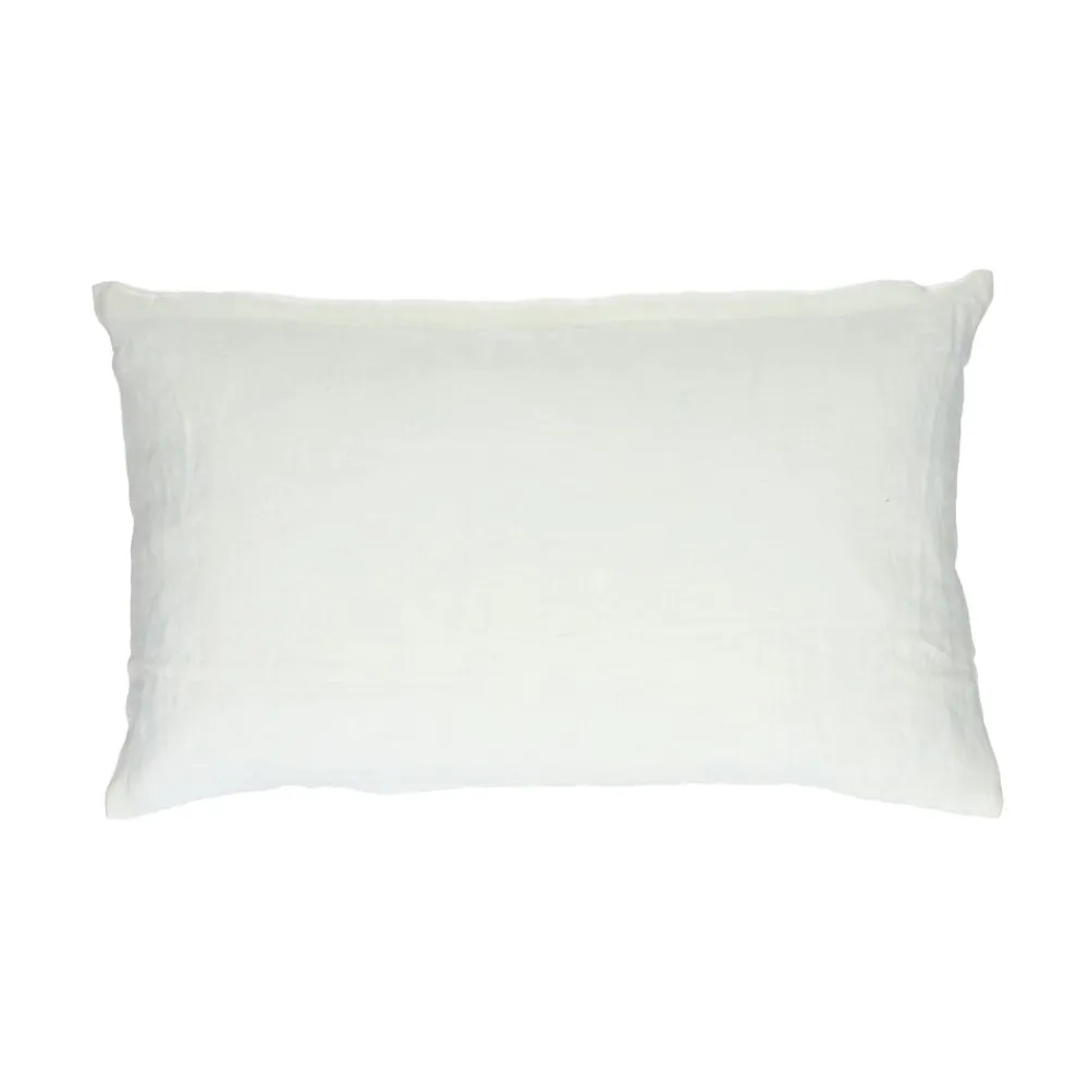Pomax Coussins-SAINT-TROPEZ - coussin - lin / coton - L 50 x W 30 cm - jaune