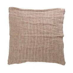 Pomax Coussins-SAINT-TROPEZ - coussin - lin / coton - L 50 x W 50 cm - rouille