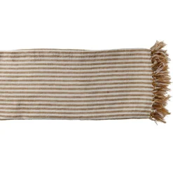 Pomax Plaids-SAINT-TROPEZ - plaid/nappe de table - lin - L 170 x W 130 cm - pêche