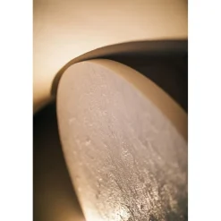 Pomax Tableau / Déco Murale-SALERNO - toile - polyester / mdf - DIA 90 x W 4 cm - blanc cassé