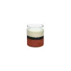 Pomax Senteurs-SAUVAGE - bougie parfumée 1 mèche -" black oudh" parfum - cire de paraffine / verre - DIA 7 x H 9 cm - rouille