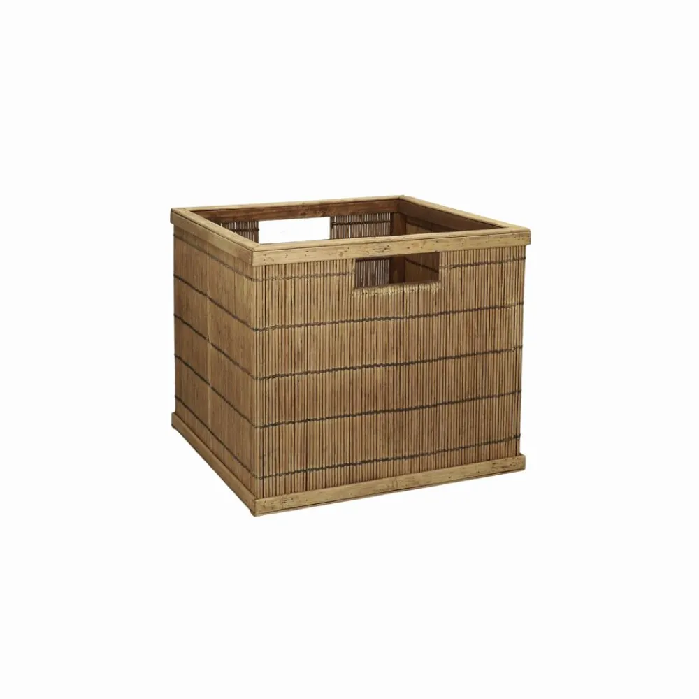 Pomax Concepts Modulaires-SHADOW - panier - bambou / bois - L 31 x W 30 x H 27 cm - naturel