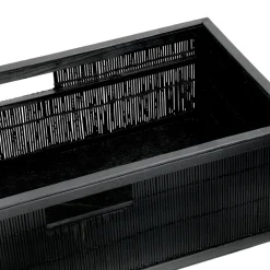 Pomax Concepts Modulaires-SHADOW - panier - bambou / bois - L 56 x W 29,5 x H 17 cm - noir