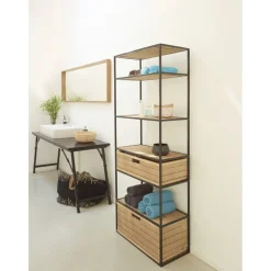 Pomax Concepts Modulaires-SHADOW - panier - bambou / bois - L 56 x W 29,5 x H 17 cm - naturel