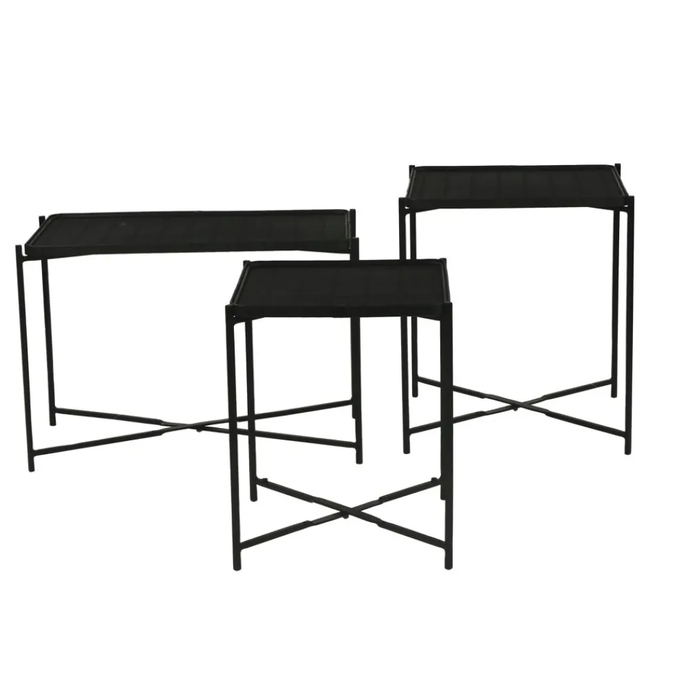 Pomax Concepts Modulaires-SHADOW - plateau S - bambou / bois - L 33 x W 33 x H 2 cm - noir