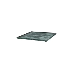 Pomax Bols & Paniers-SINCLAIR - plat - aluminium - L 29,5 x W 29,5 x H 1,5 cm - vert