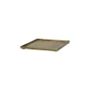 Pomax Bols & Paniers-SINCLAIR - plat - aluminium - L 20 x W 20 x H 1,5 cm - brass