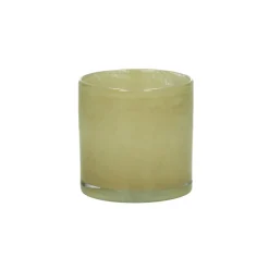 Pomax Photophores / T-lights-SKLO - photophore - verre - DIA 10 x H 10 cm - lin