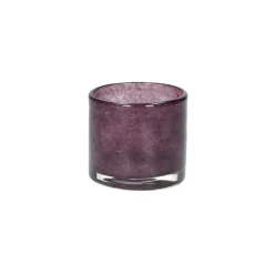 Pomax Photophores / T-lights-SKLO - photophore - verre - DIA 6 x H 6 cm - aubergine