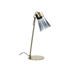 Pomax Lampes De Table-SOPHIE - lampe de table - métal / verre - DIA 19,5 x H 49 cm - fumé