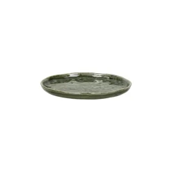 Pomax Vaisselle-SPIRO - assiette apéritif - grès - DIA 12 cm x H 1 cm - vert foncé