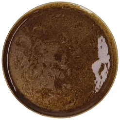 Pomax Vaisselle-SPIRO - assiette plate - grès - DIA 27 cm x H 1,5 cm - brun