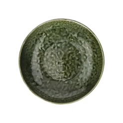 Pomax Vaisselle-SPIRO - blate - grès - DIA 20,5 x H 5 cm - vert foncé
