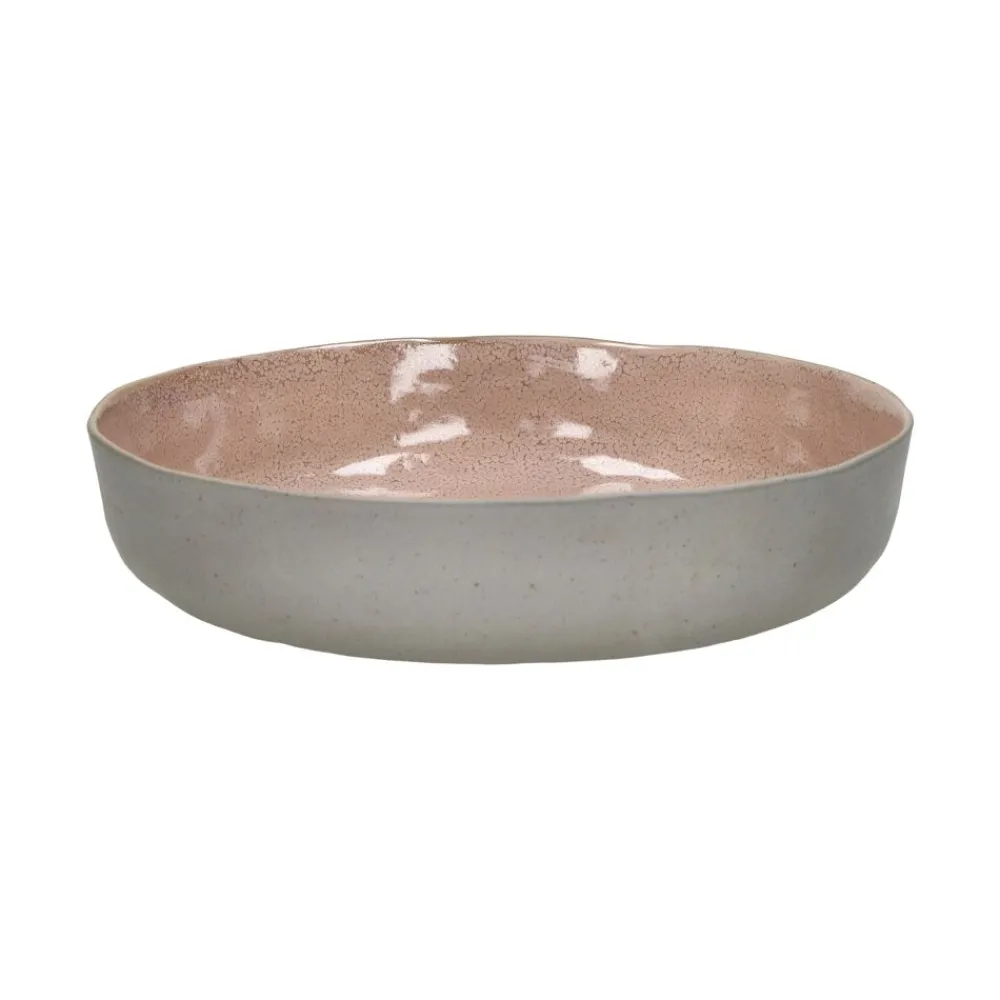 Pomax Vaisselle-SPIRO - blate - grès - DIA 24 x H 5,5 cm - poudre rose
