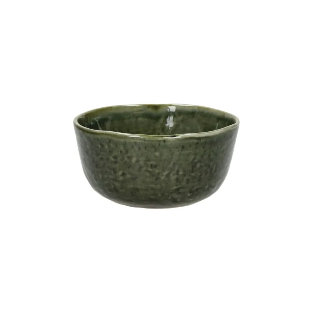 Pomax Vaisselle-SPIRO - bol à céréales - grès - DIA 13 x H 6 cm - vert foncé