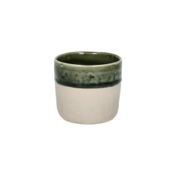Pomax Vaisselle-SPIRO - gobelet - grès - DIA 7 x H 6,5 cm - vert foncé