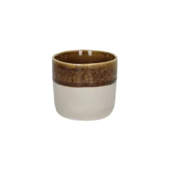 Pomax Vaisselle-SPIRO - gobelet - grès - DIA 7 x H 6,5 cm - brun