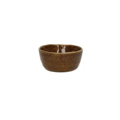 Pomax Vaisselle-SPIRO - mini bol - grès - DIA 9 x H 4,2 cm - brun