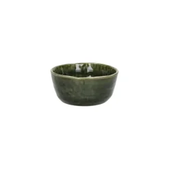 Pomax Vaisselle-SPIRO - mini bol - grès - DIA 9 x H 4,2 cm - vert foncé