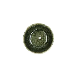 Pomax Vaisselle-SPIRO - mini bol - grès - DIA 9 x H 4,2 cm - vert foncé