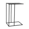 Pomax Tables Basses | Tables-STRAVO - table d'appoint - métal / aluminium - L 50 x W 35 x H 75 cm - noir
