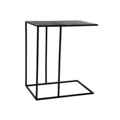 Pomax Tables Basses | Tables-STRAVO - table d'appoint - métal / aluminium - L 50 x W 35 x H 55 cm - noir