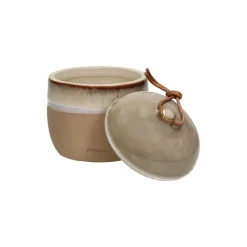 Pomax Bougies-STROMBOLI - bougie - céramique / cire - DIA 10,2 x H 12 cm - naturel