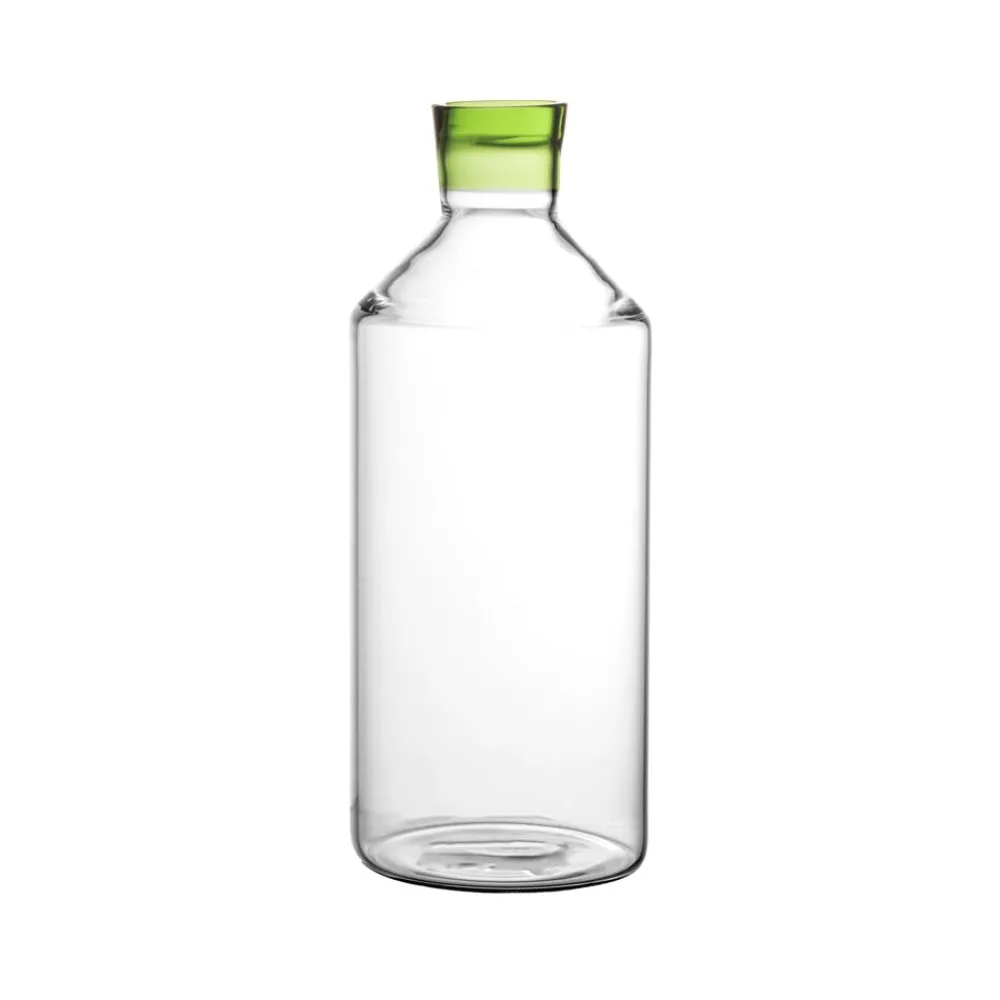 Pomax Carafes-TARIFA - carafe - verre borosilicaté - DIA 10 x H 26 cm - vert