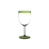 Pomax Verres-TARIFA - verre à vin - verre borosilicaté - DIA 8 x H 17 cm - vert