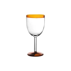 Pomax Verres-TARIFA - verre à vin - verre borosilicaté - DIA 8 x H 17 cm - ambre