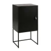 Pomax Armoires-TOKIO - armoire - mdf / placage de papier / métal - L 40 x W 30 x H 80 cm - noir