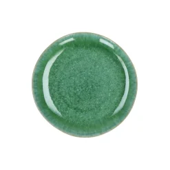 Pomax Vaisselle-TREILLE - assiette à dessert - grès - DIA 21 x H 2,5 cm - vert