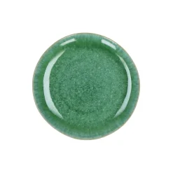 Pomax Vaisselle-TREILLE - assiette apéritif - grès - DIA 17 x H 2 cm - vert