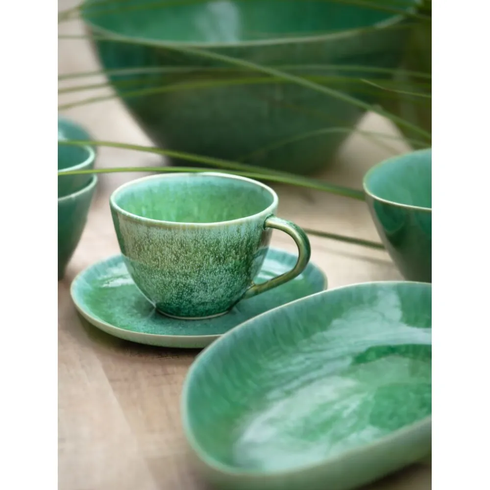 Pomax Vaisselle-TREILLE - mug - grès - DIA 10,5 x H 7 cm - vert