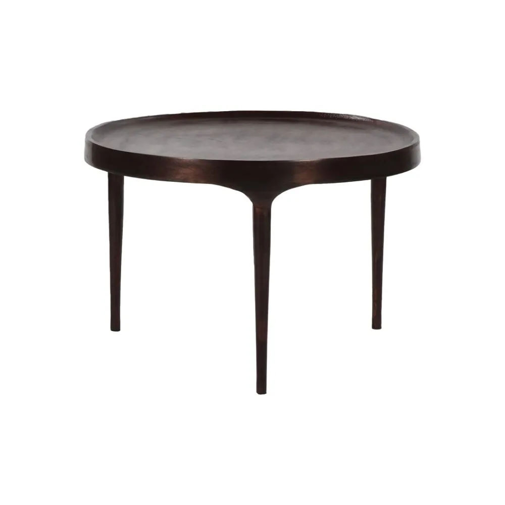 Pomax Tables Basses | Tables-TRIP - table basse - aluminium - DIA 60 x H 40 cm - bronze