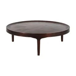 Pomax Tables Basses | Tables-TRIP - table basse - aluminium - DIA 80 x H 25 cm - bronze