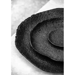 Pomax Bols & Paniers-TROMSO - plat - aluminium - DIA 12,5 x H 1,5 cm - noir