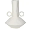 Pomax Vases-TRULLI - vase - aluminium - L 22 x W 20,5 x H 28,5 cm - blanc cassé