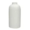 Pomax Vases-TRULLI - vase - aluminium - DIA 14,5 x H 30 cm - blanc cassé
