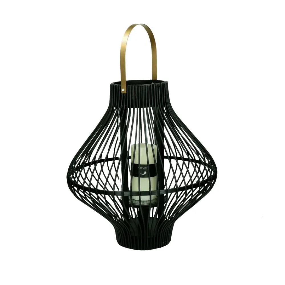 Pomax Lanternes-TULA - lanterne - bambou / métal - DIA 39 x H 43 cm