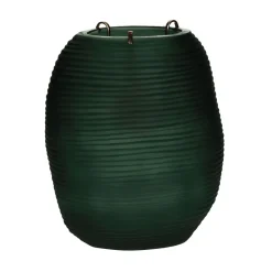 Pomax Photophores / T-lights-TURIN - photophore - verre / métal - DIA 23 x H 27 cm - vert