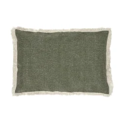Pomax Coussins-TUVI - coussin - coton - L 50 x W 30 cm - vert
