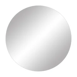Pomax Miroirs-UTAH - miroir avec lumières led - métal / verre miroir - DIA 30 x H 3 cm - noir