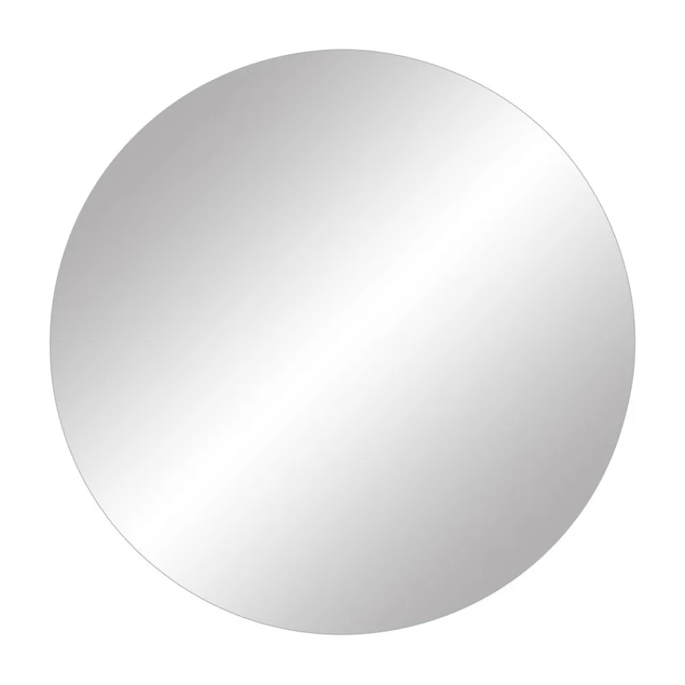 Pomax Miroirs-UTAH - miroir avec lumières led - métal / verre miroir - DIA 30 x H 3 cm - noir