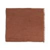 Pomax Linge De Table-VENTOUX - nappe de table / plaid - lin - L 250 x W 140 cm - orange