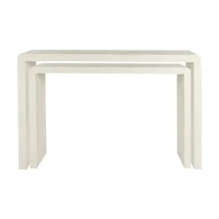Pomax Consoles-VERONA - console - enduit à la chaux - L 105 x W 40 x H 70 cm - blanc cassé