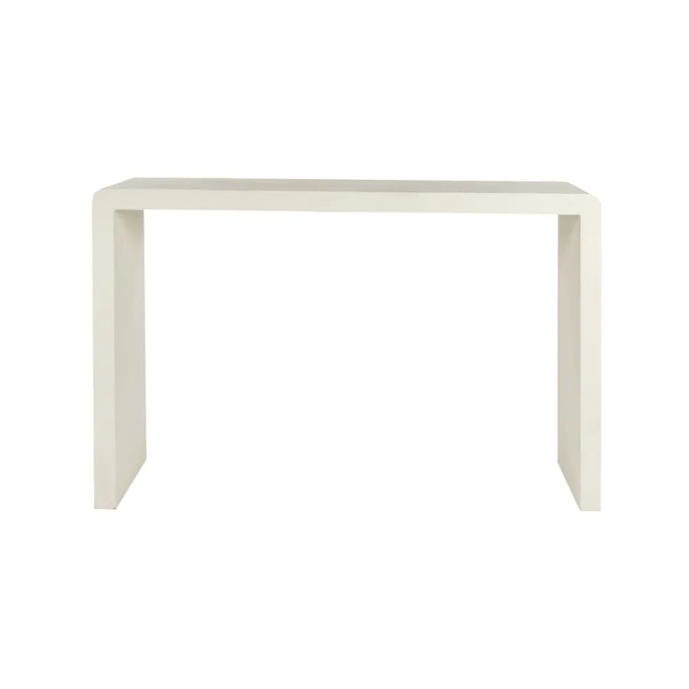 Pomax Consoles-VERONA - console - enduit à la chaux - L 105 x W 40 x H 70 cm - blanc cassé