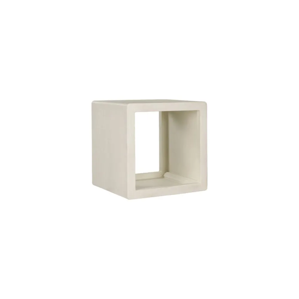 Pomax Étagères-VERONA - étagère - enduit à la chaux - L 45 x W 40 x H 45 cm - blanc cassé