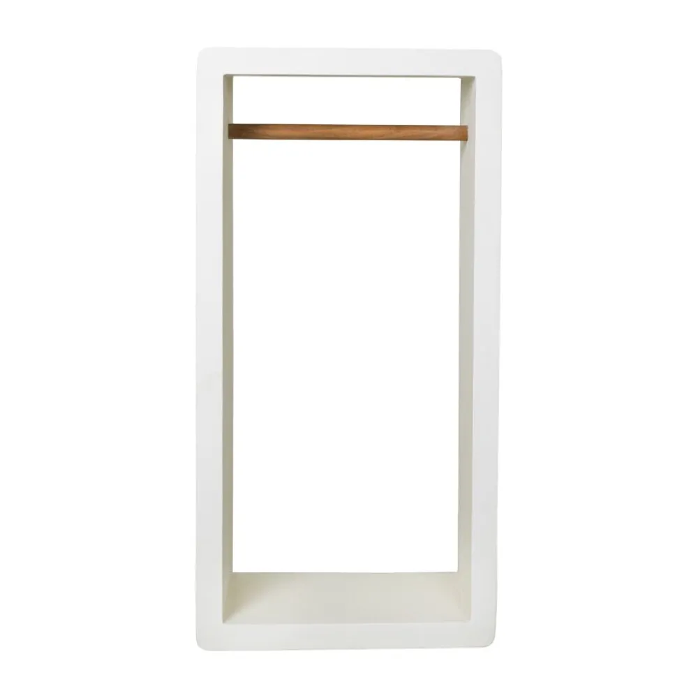 Pomax Étagères-VERONA - étagère - enduit à la chaux - L 60 x W 50 x H 120 cm - blanc cassé