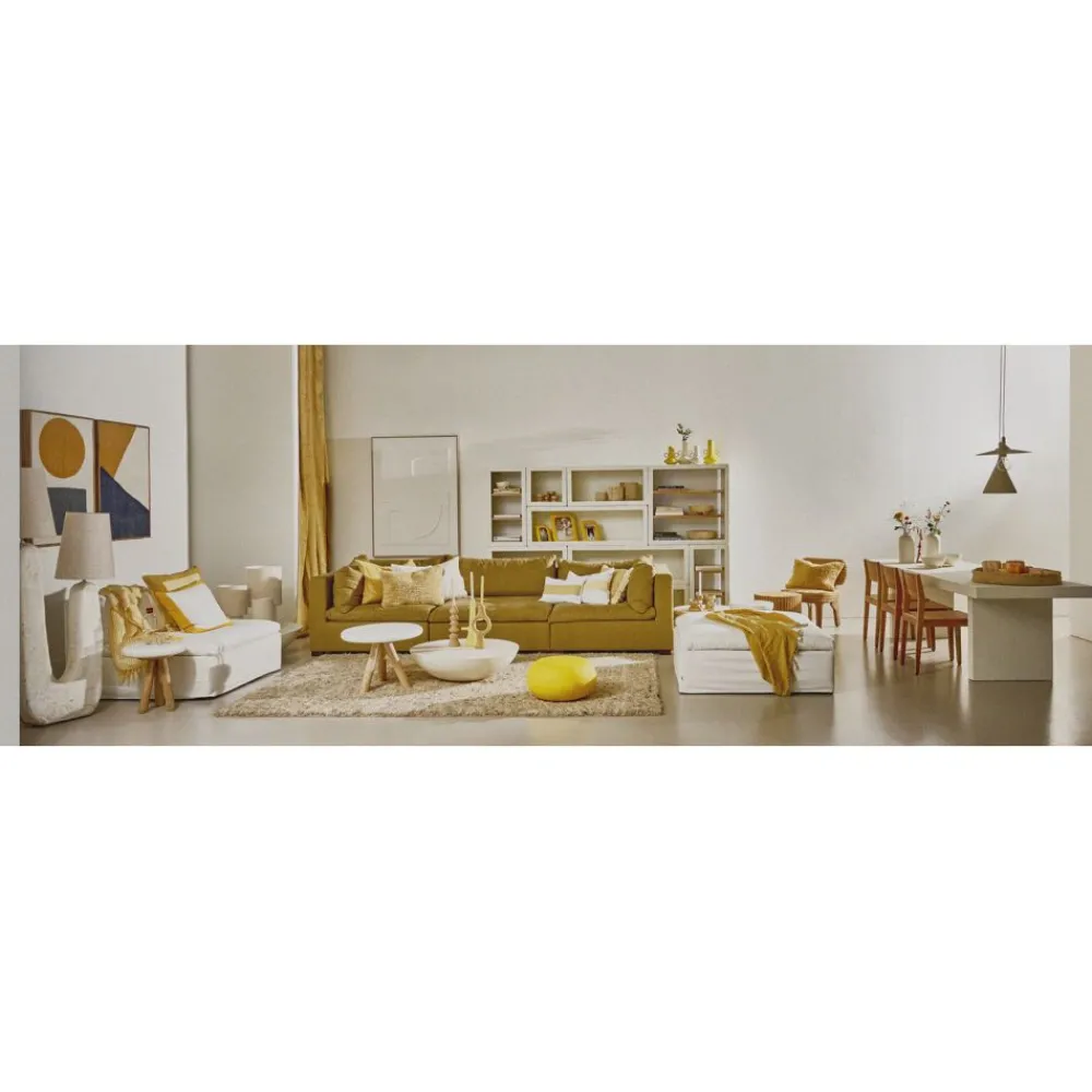 Pomax Étagères-VERONA - étagère - enduit à la chaux - L 90x W 40 x H 45 cm - blanc cassé